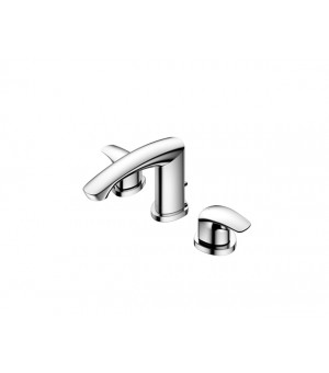 خلاط مغسلة كروم أتوماتيك 3خرم (2 مسكة) مع رأس هراب - صناعة صيني  # TOTO - GM-TLG09201BVSR